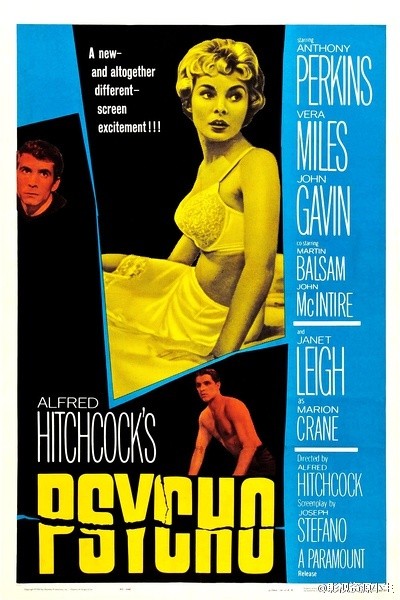 惊魂记 Psycho （网传全球十大恐怖片之一） 【1960】【悬疑 / 恐怖】【美国】