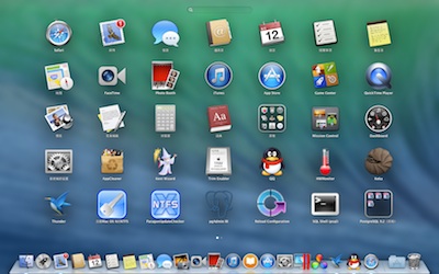 OS X 10.9 Launchpad