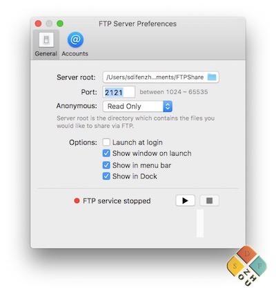 FTP Server 主界面