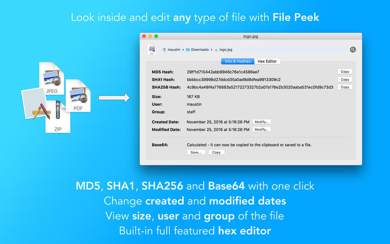 File Peek for Mac 1.0.3 破解版 – 文件修改软件