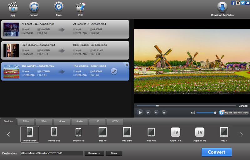 Total Video Converter Pro 4.5.0 – Mac全功能视频格式转换器