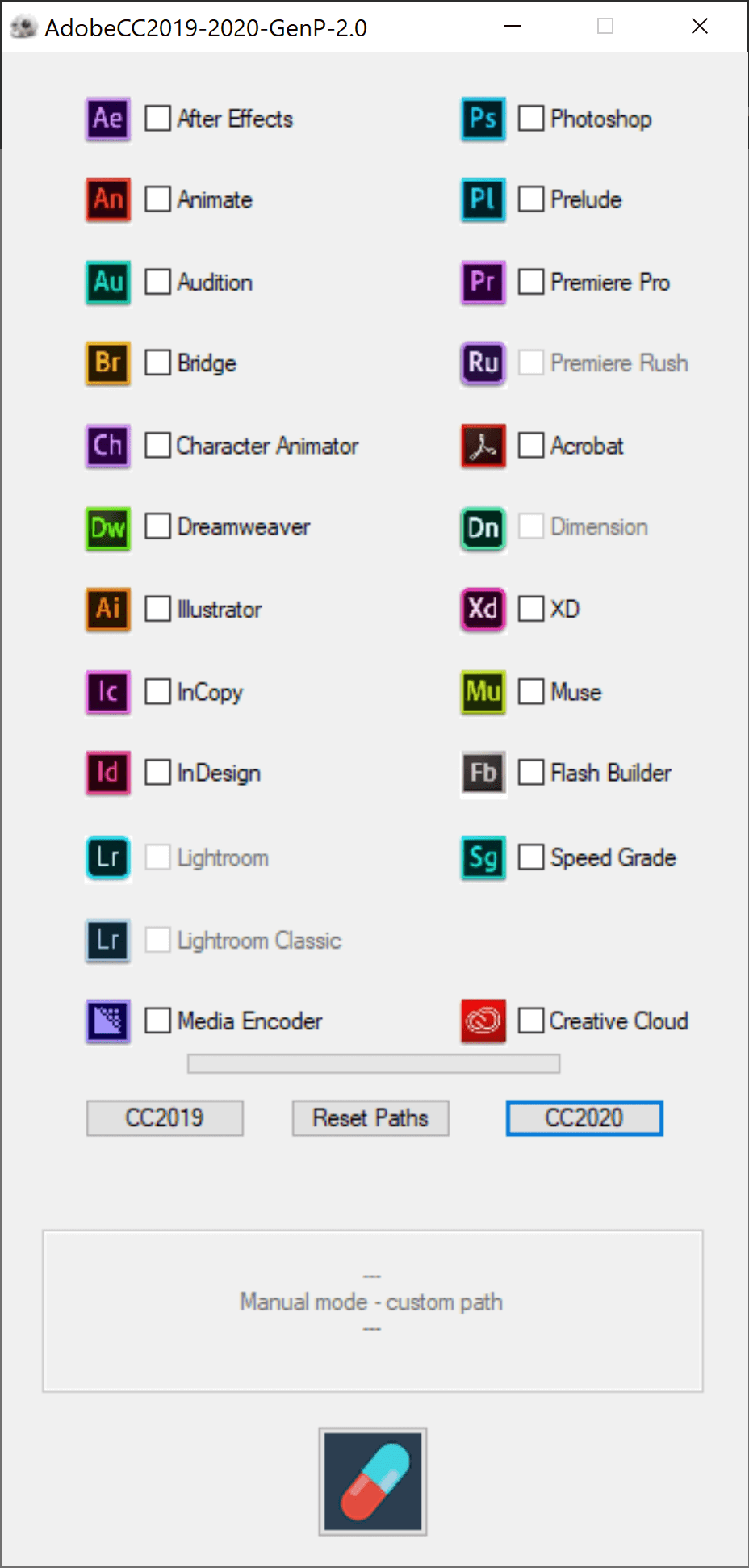 Adobe CC 2020 GenP V2.4 – Windows通用补丁完整版