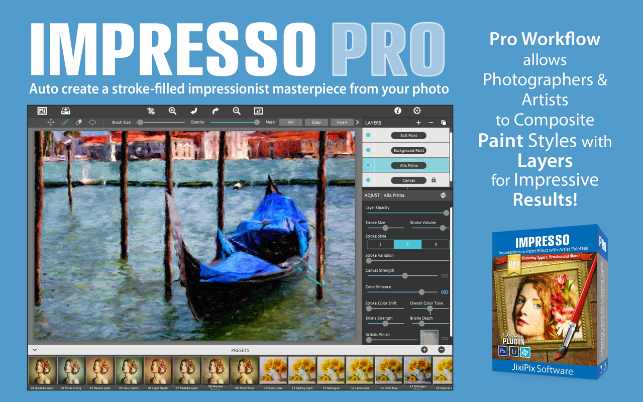 JixiPix Artista Impresso Pro 1.8.11 – 照片转绘画艺术品的简易工具