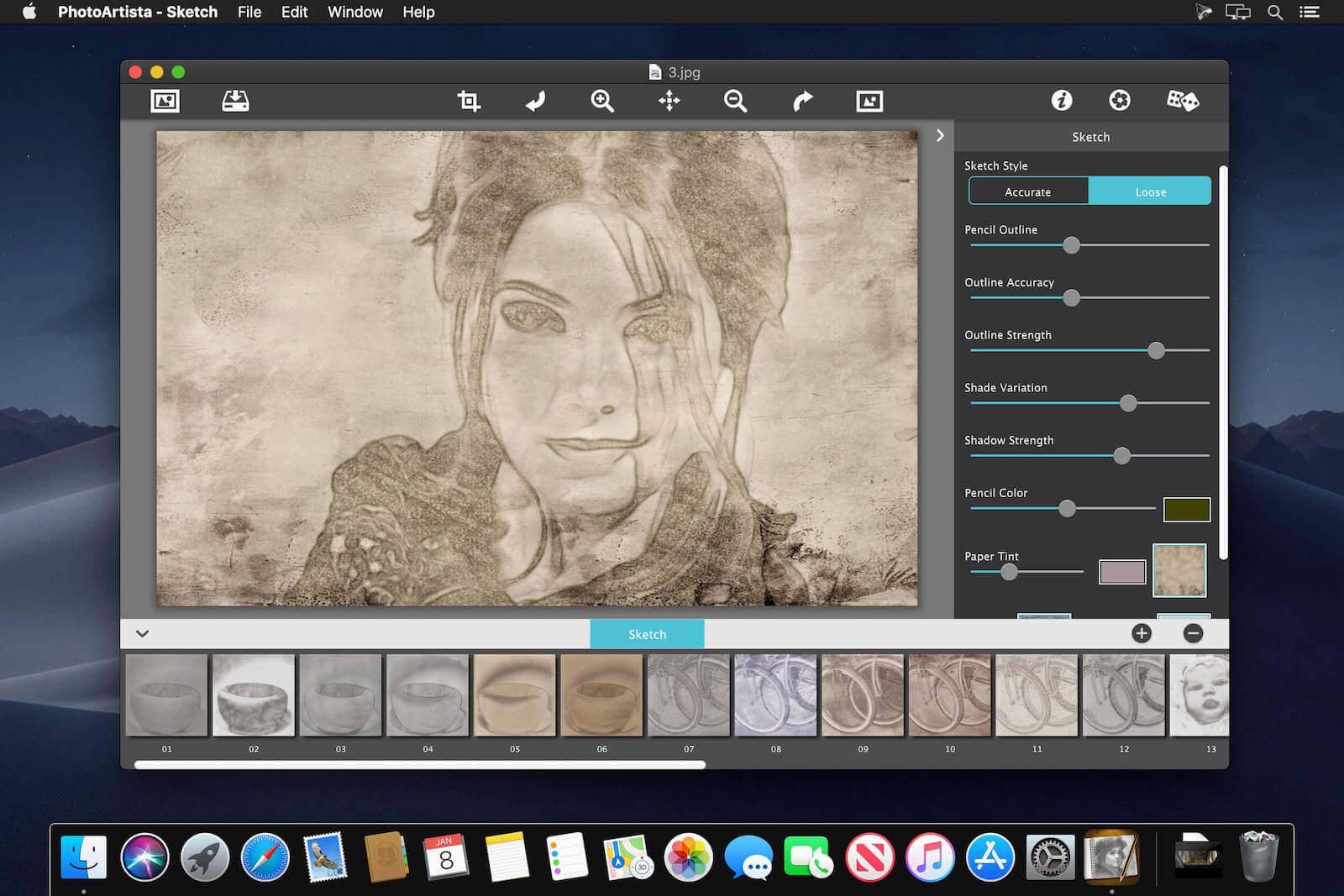 JixiPix PhotoArtista – Sketch 2.0.4 – 照片转高品质铅笔素描特效工具