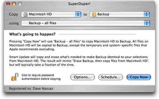SuperDuper! 3.6 MacOSX